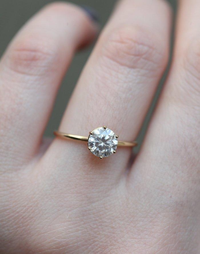 Lavinia 1.1 ct Round Lab Diamond Ring - Solitaire Ring