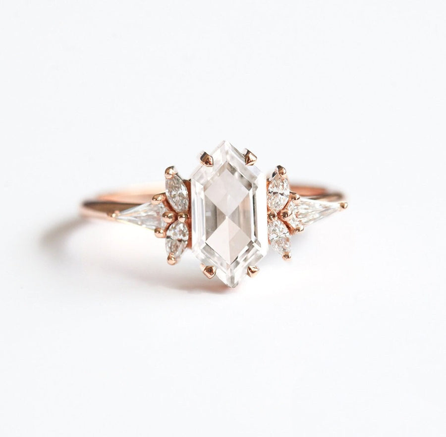 Madeline 1 ct Hexagon Lab Diamond Ring – Engagement Ring