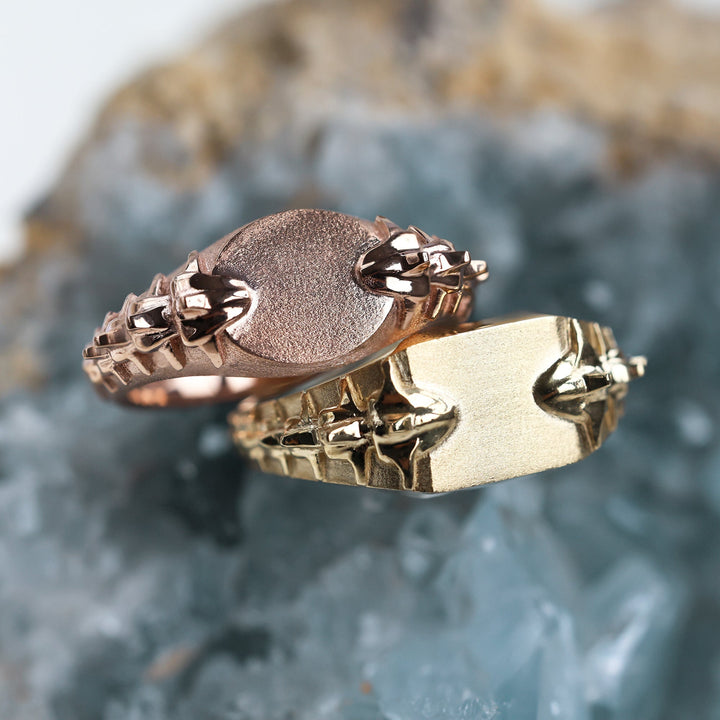 Orson Echelon Serpent Square Wide Signet Ring – Mens Ring | Capucinne Orson Echelon Serpent Square Wide Signet Ring – Mens Ring | Capucinne