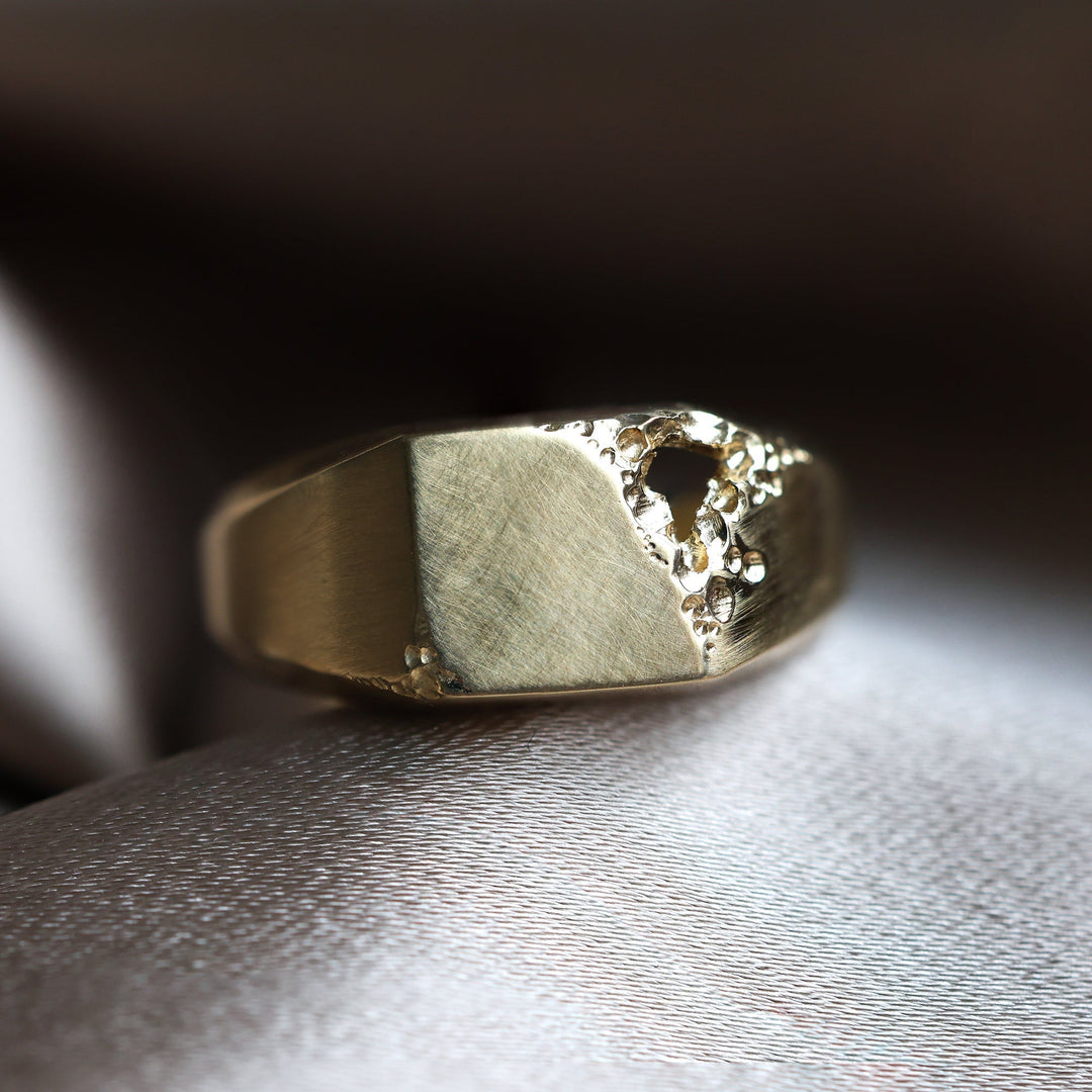 Orson Echelon Void Wide Signet Ring – Mens Ring | Capucinne